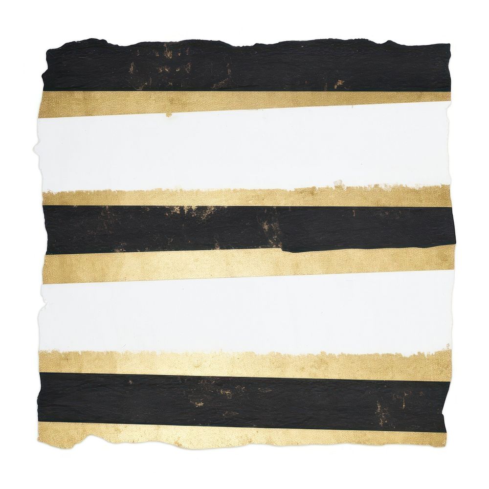Gold stripe line ripped paper letterbox mailbox cushion.