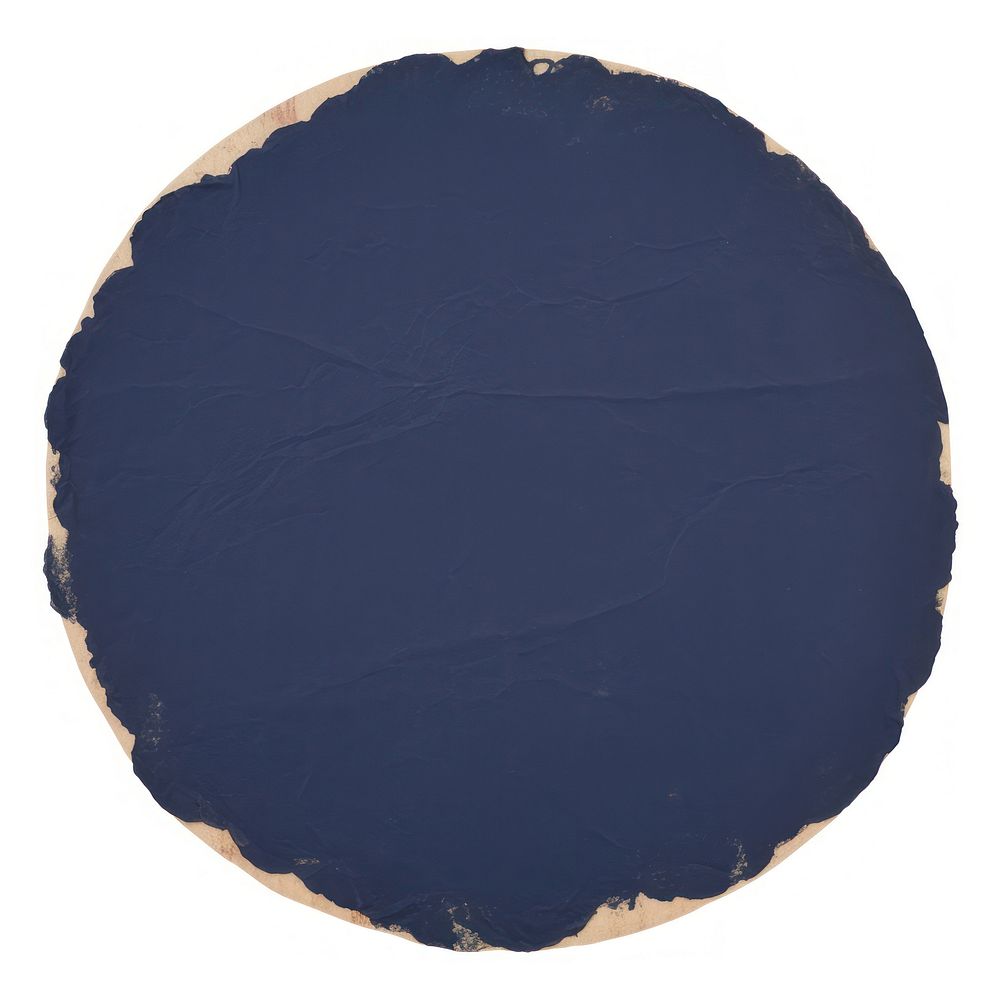 Blue circle ripped paper cushion diaper slate.