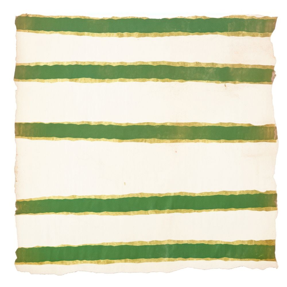 Green stripe line ripped paper cushion pillow linen.