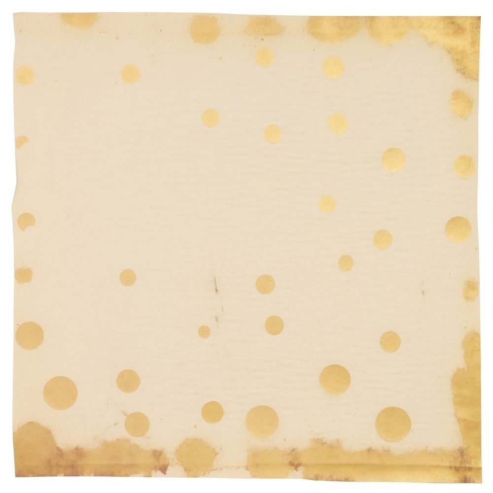 Gold polka dot ripped paper texture person human.