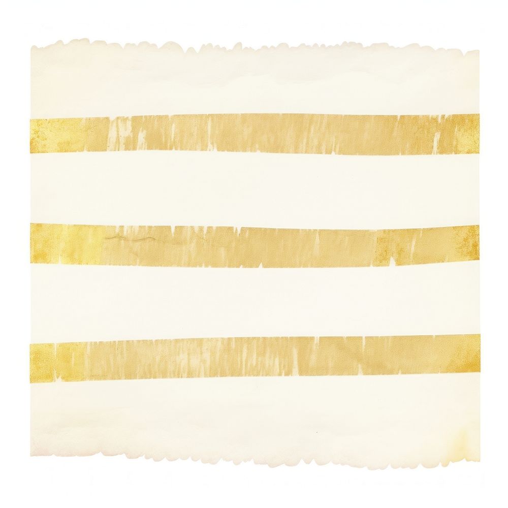 Gold stripe line ripped paper rug home decor.