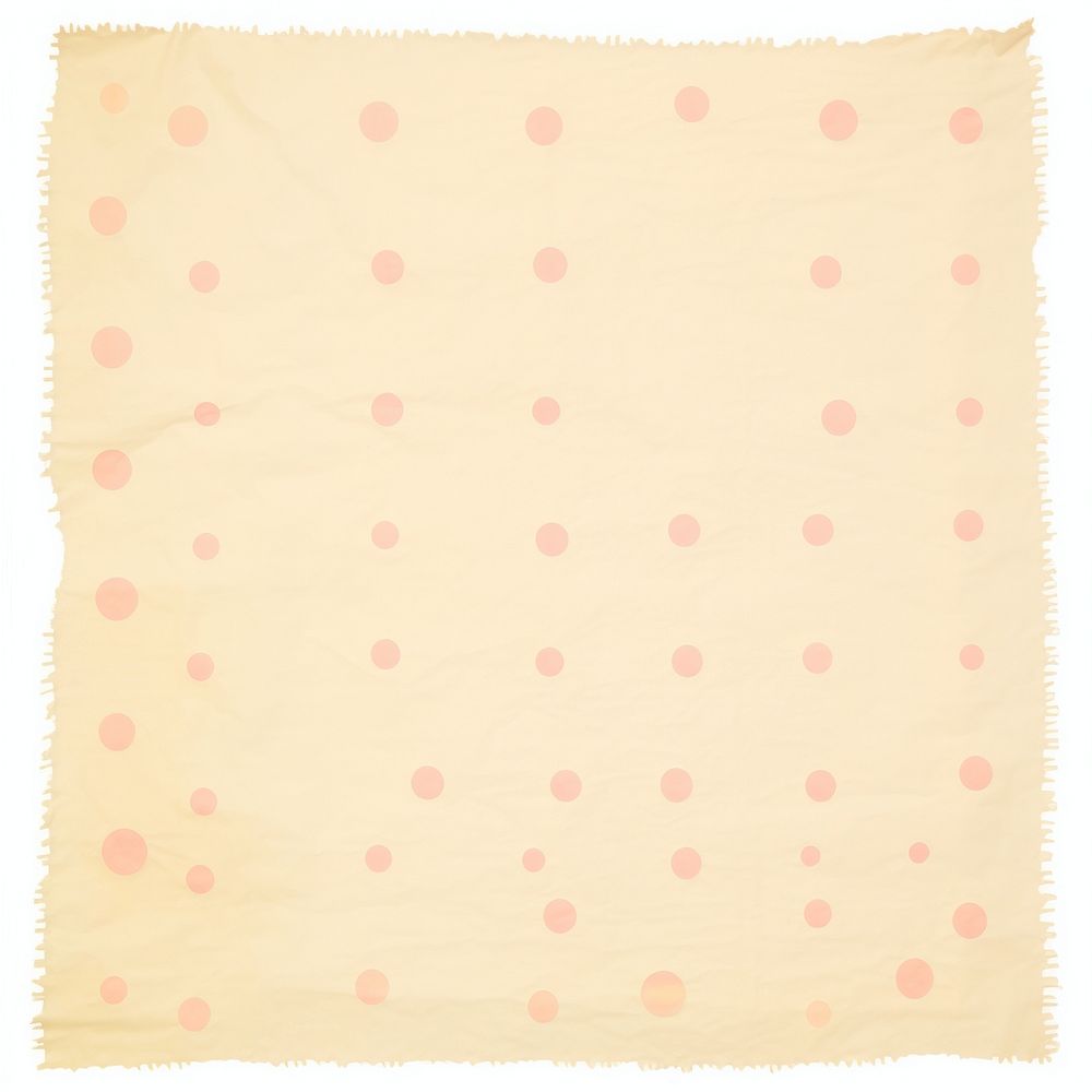 Beige polka dot ripped paper texture pattern rug.