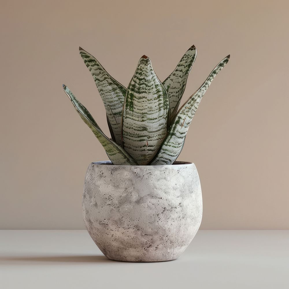 Abstract plant pot planter pottery vase.