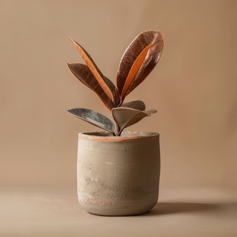 Abstract plant pot cookware planter pottery.