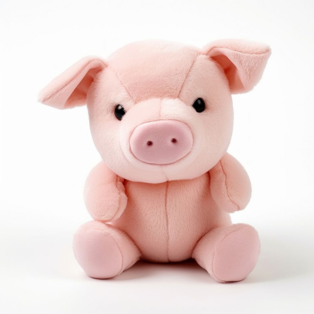 Stuffed doll pig animal mammal toy.