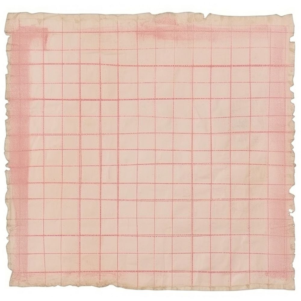 Pink grids ripped paper blackboard napkin linen.