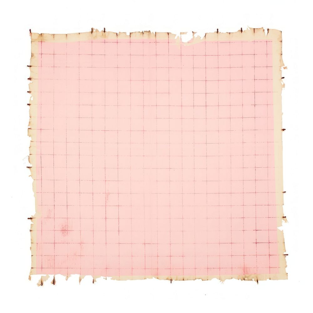 Pink grids ripped paper text blackboard page.