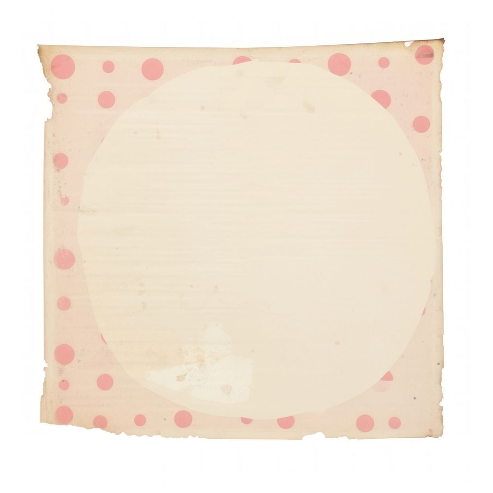 Pink polka dot ripped paper cushion diaper pillow.