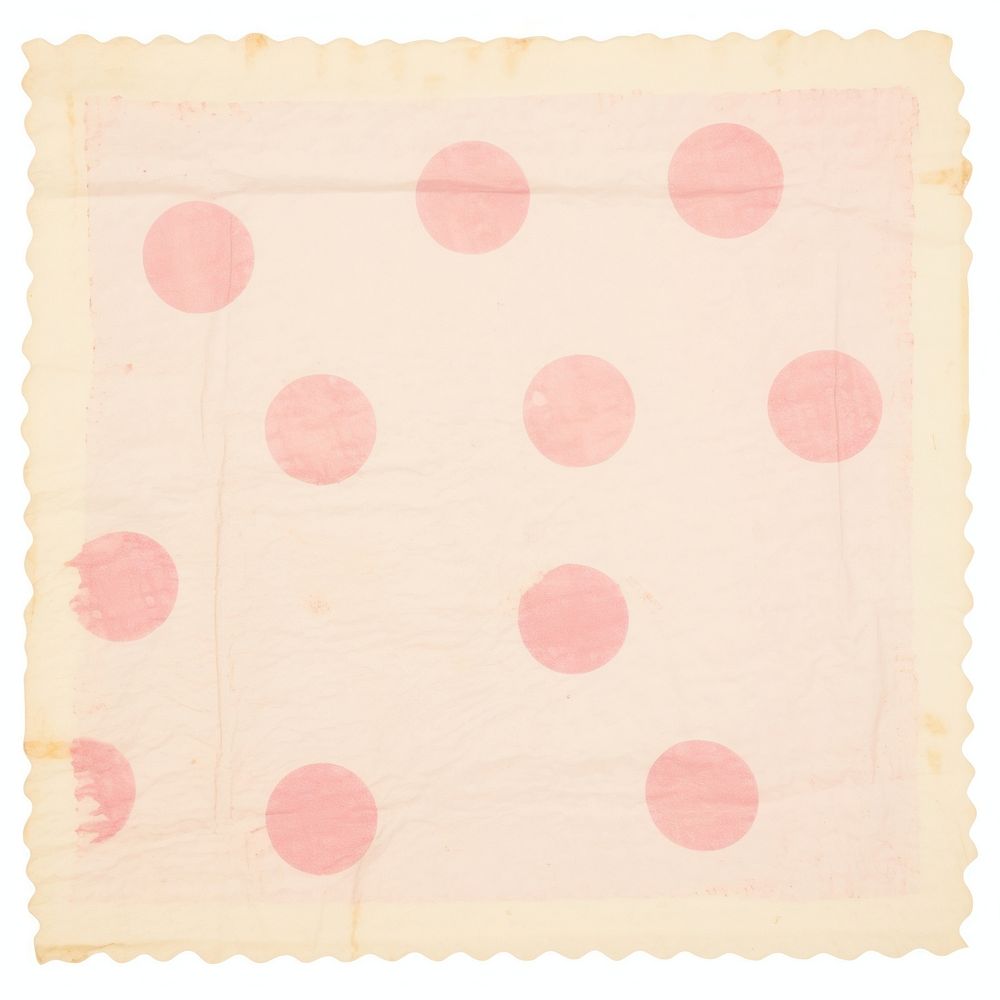 Pink polka dot ripped paper pattern white board home decor.