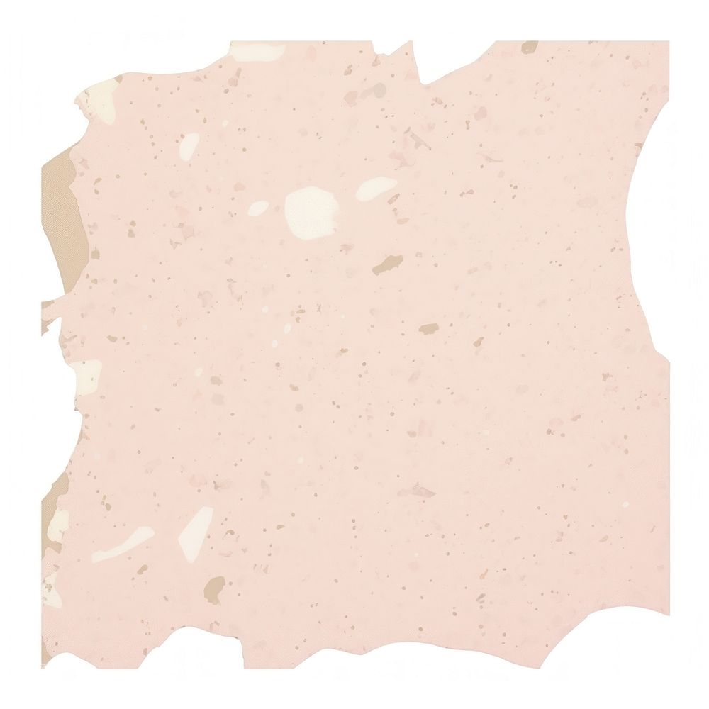 Pink terrazzo ripped paper confetti stain.