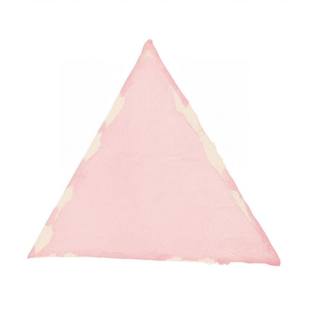 Pink triangle ripped paper weaponry animal shark.