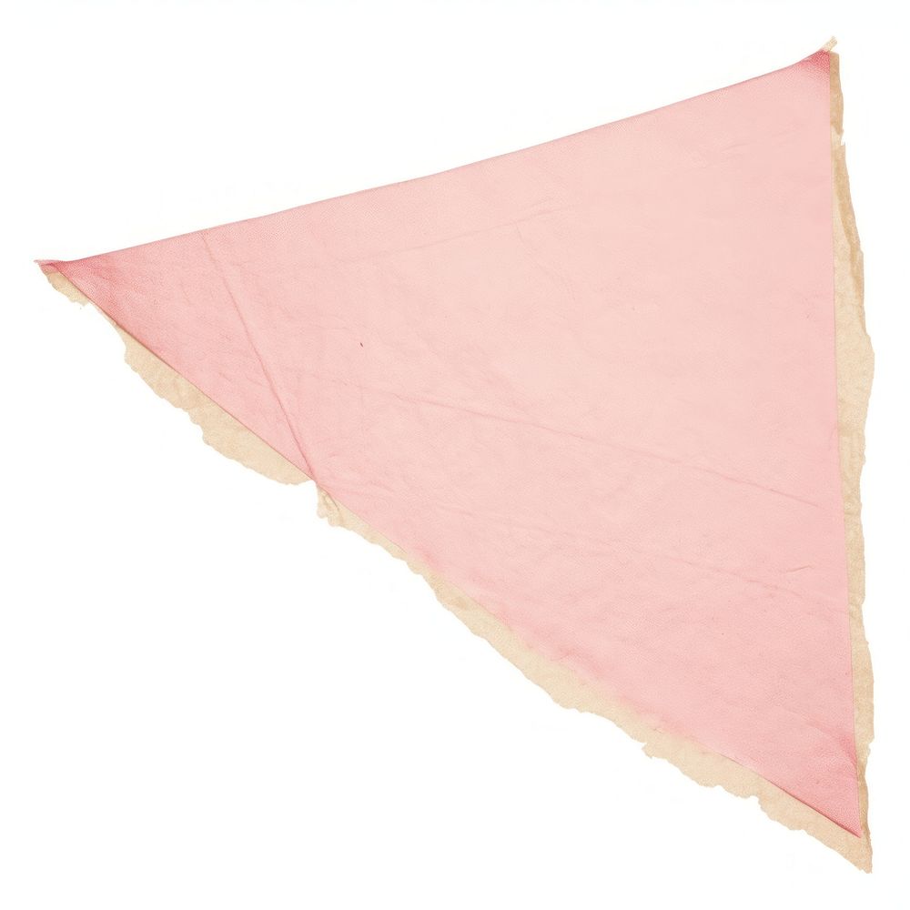 Pink triangle ripped paper blackboard napkin.