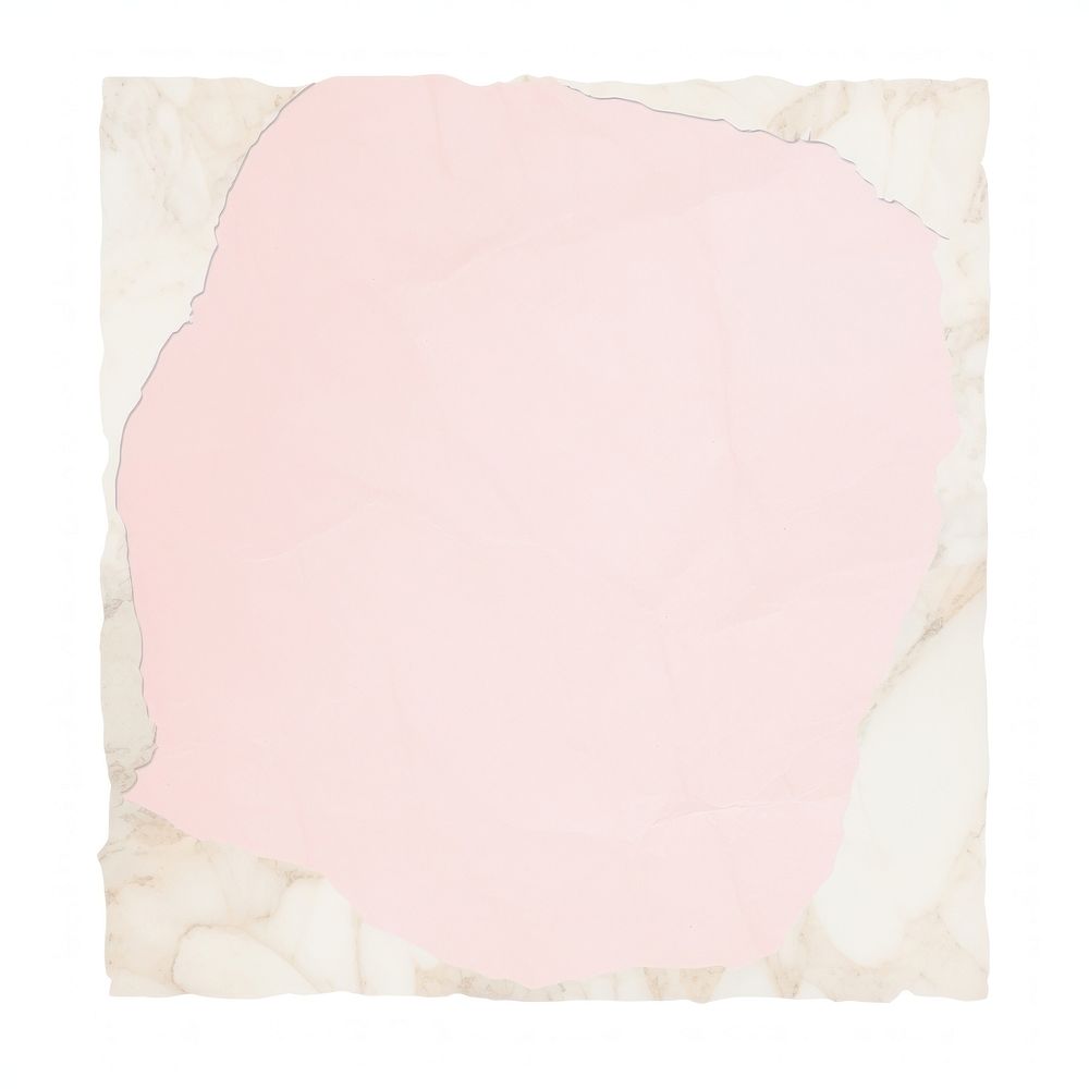 Pink white marble ripped paper painting blossom mineral.