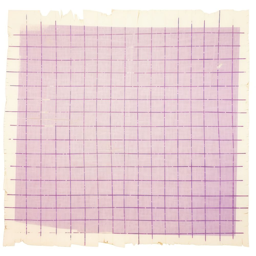 Purple grids ripped paper linen home decor.