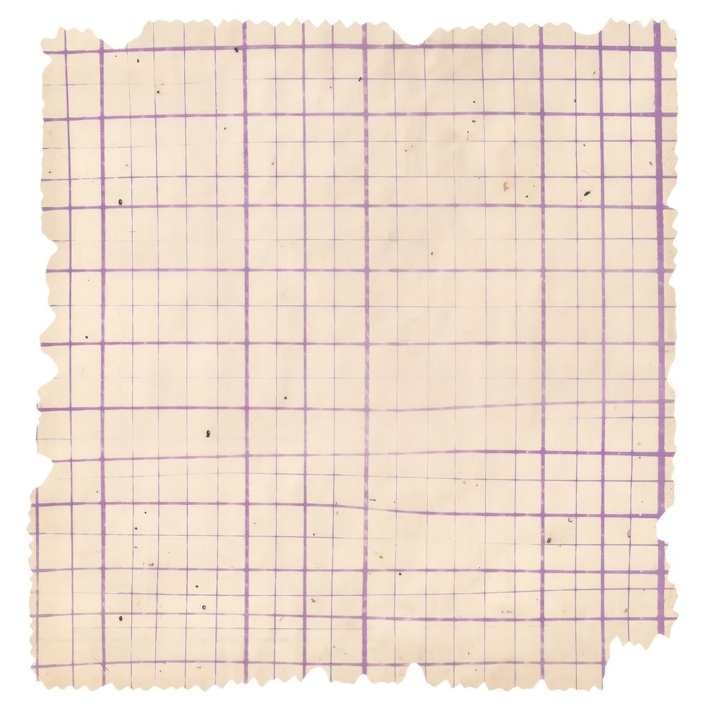 Purple grids ripped paper text tartan linen.