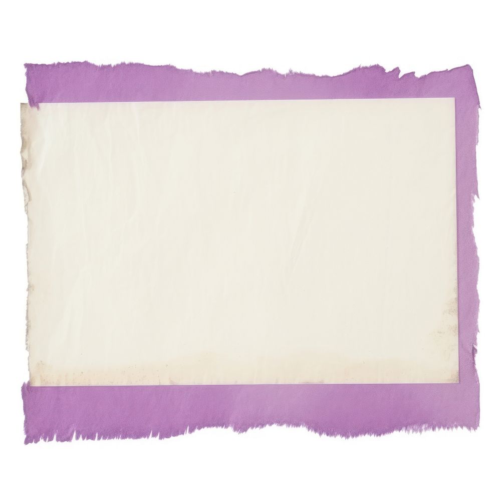 Purple rectangle ripped paper cushion pillow napkin.