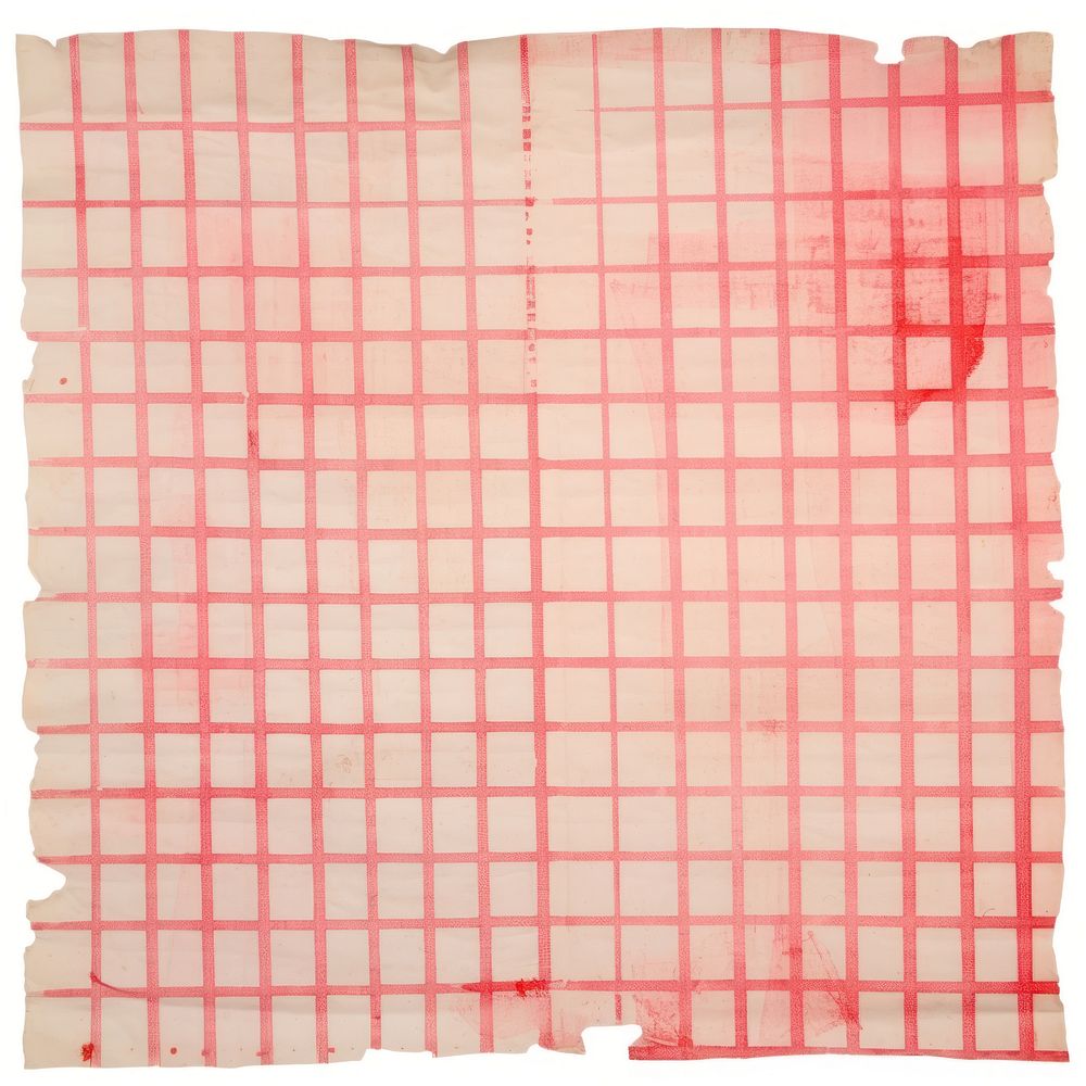 Red grid paper ripped paper blackboard linen home decor.