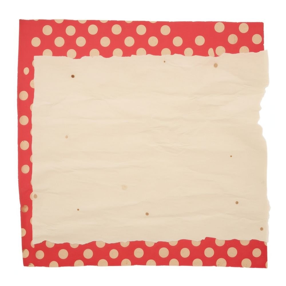 Red polka dot ripped paper pattern diaper home decor.