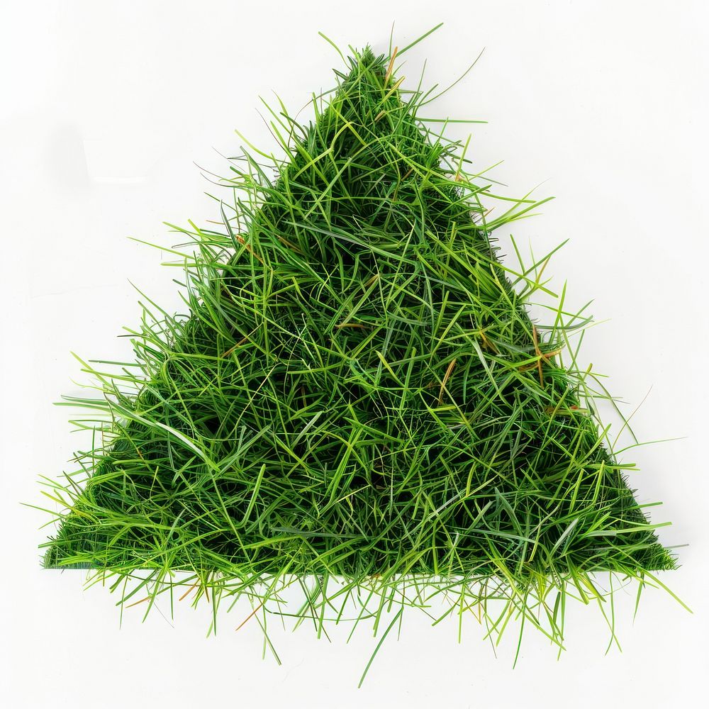 Triangle shape grass seasoning plant food.