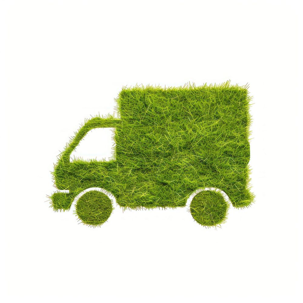 Truck shape lawn grass green sports.