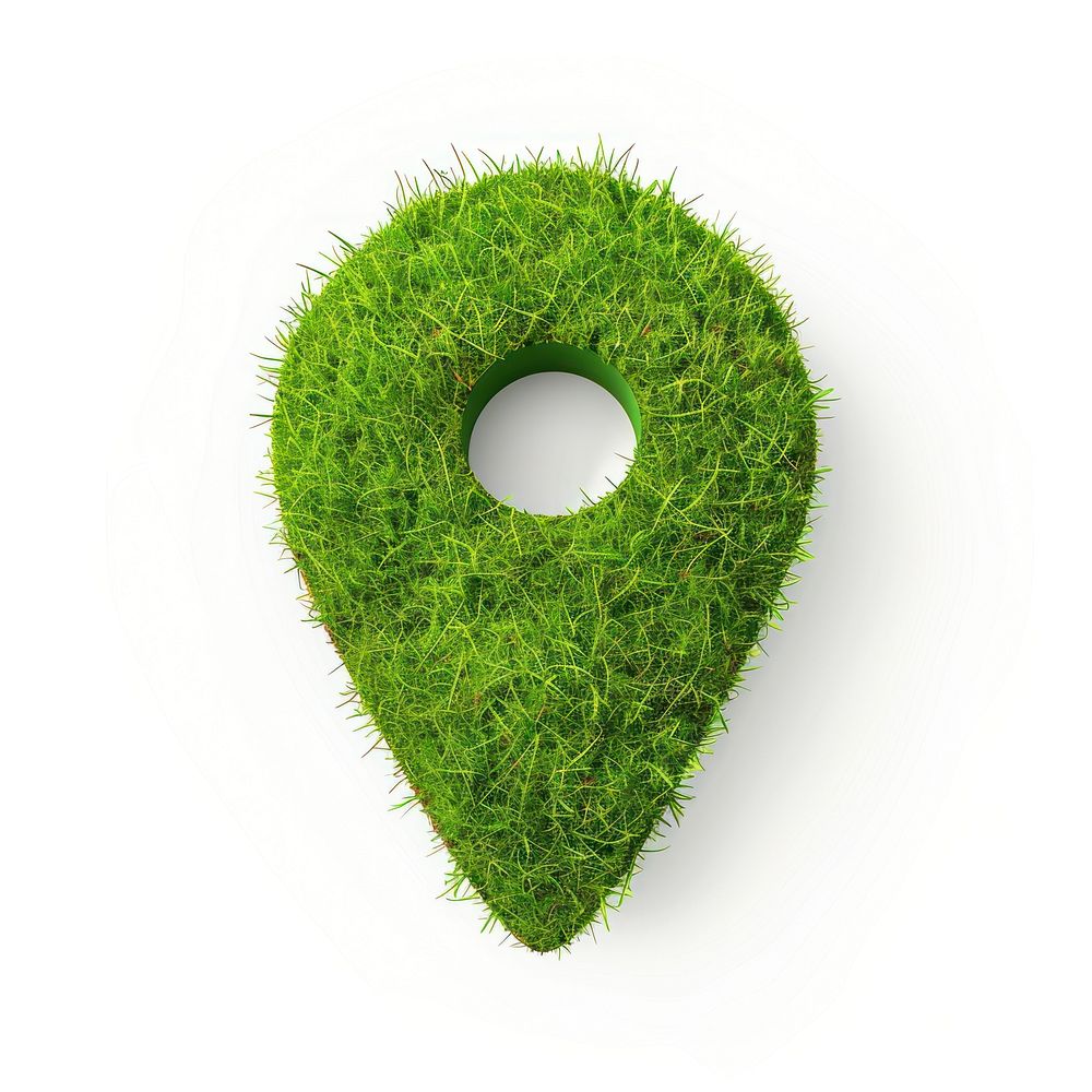 Location icon shape grass green cricket sports.