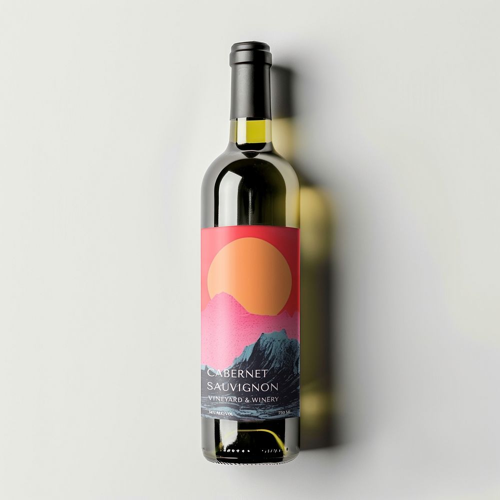 Cabernet sauvignon wine bottle