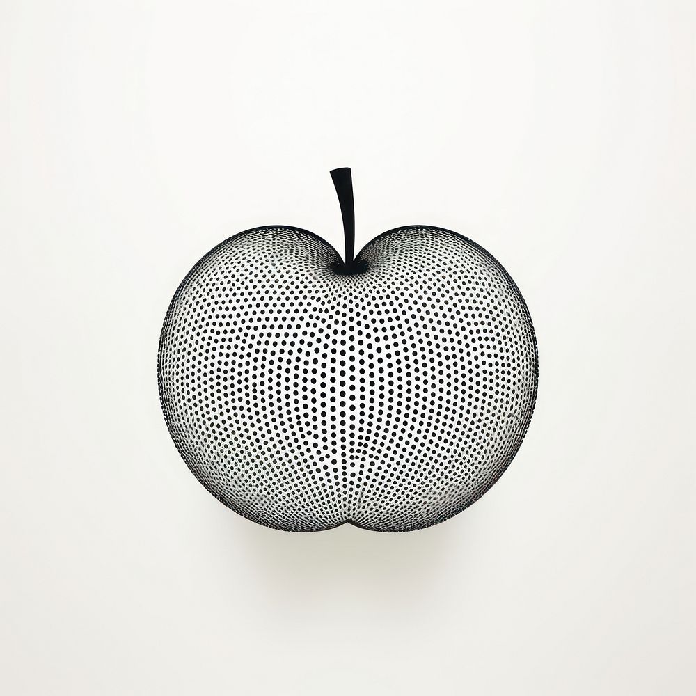 Simple apple shaped art electronics lampshade.