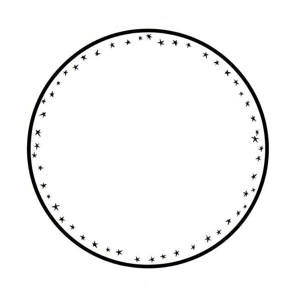 A simple circular shaped frame oval disk.