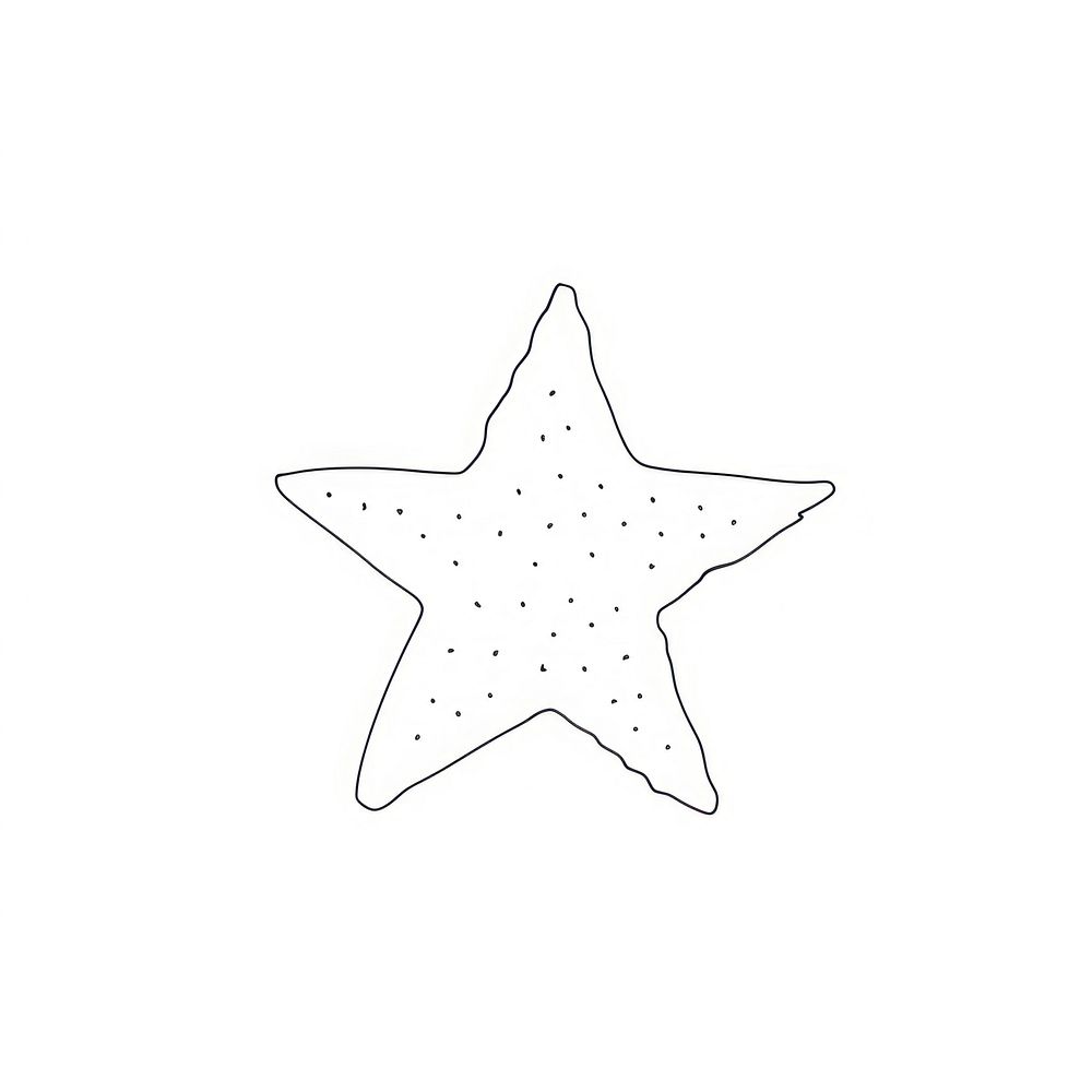Star shpaed symbol animal shark.