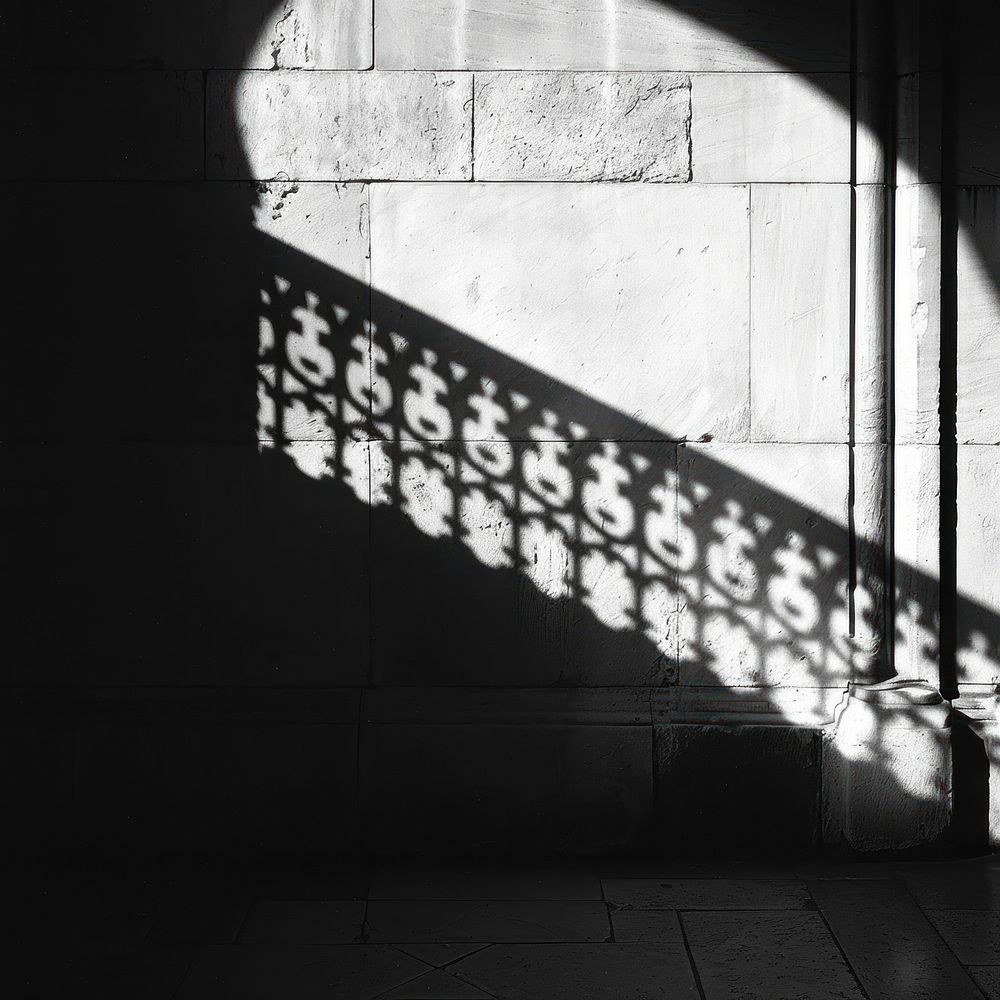 Shadow architecture wall silhouette.