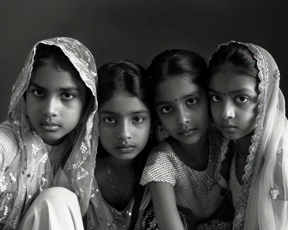 South Asian kids photography portrait accessories.