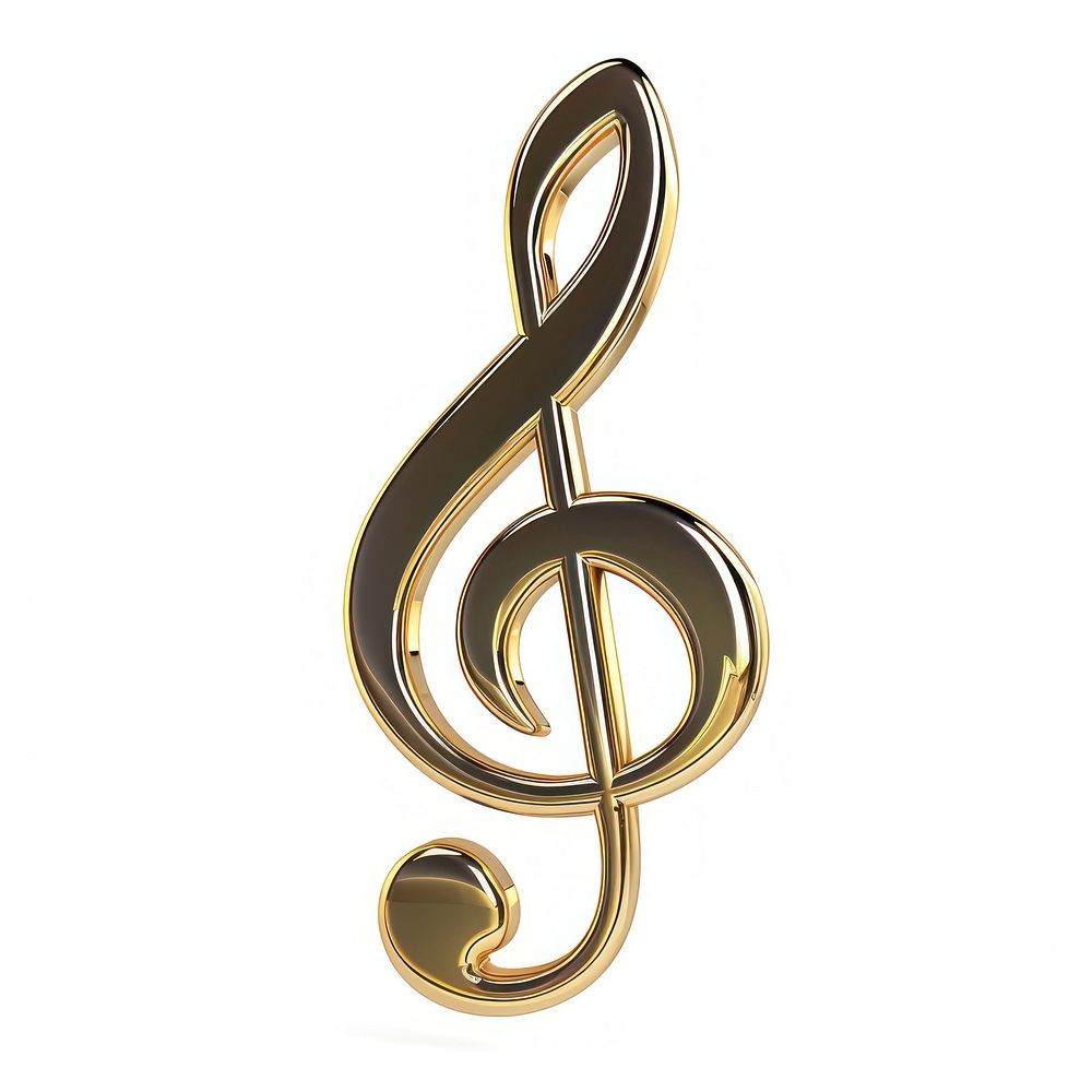 Musical Note Sheet symbol music gold.
