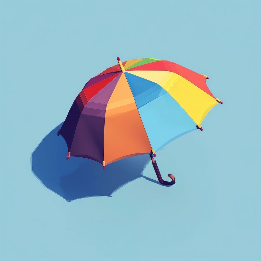 Umbrella protection sheltering windsports.