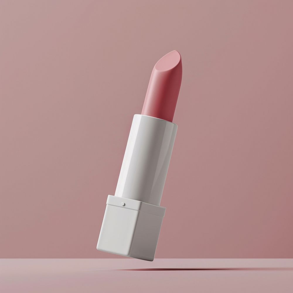 Lipstick with lid mockup cosmetics.