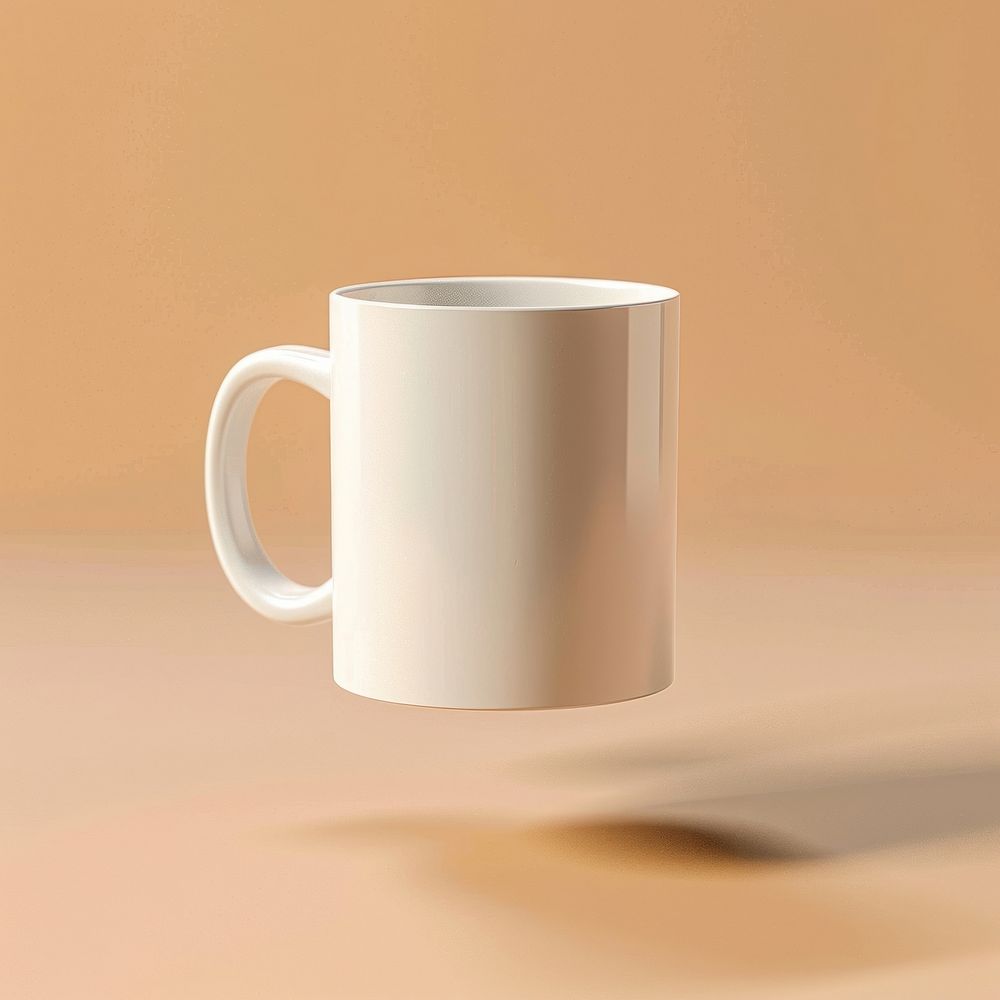 Mug mockup porcelain beverage pottery.