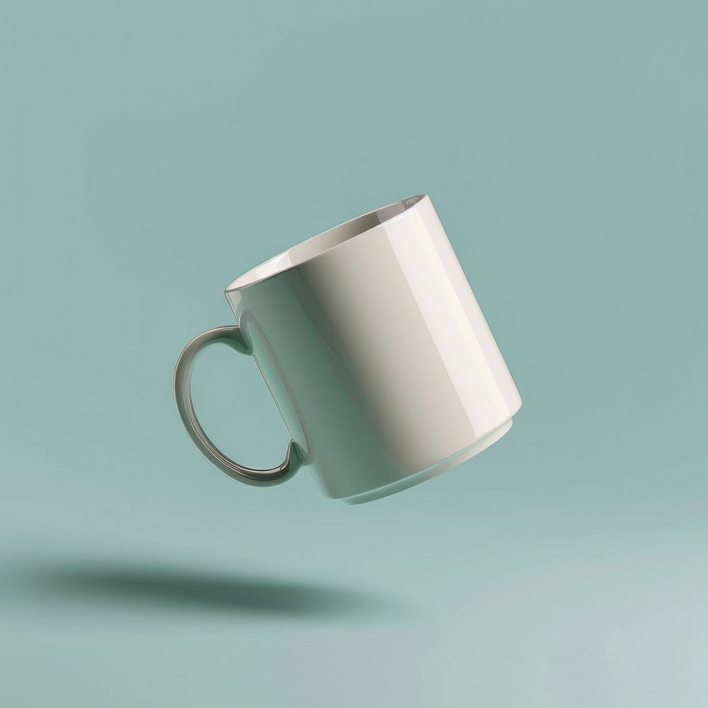 Mug mockup porcelain beverage pottery.