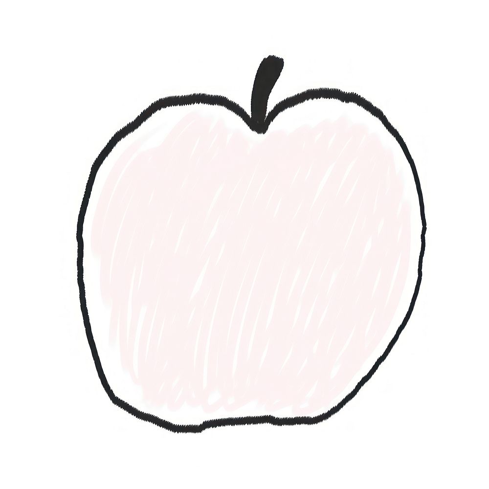 Apple white background freshness cartoon.