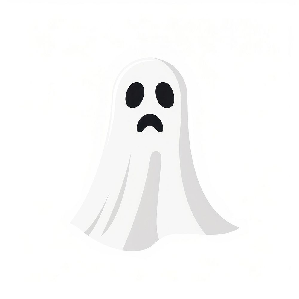 Halloween Ghost white celebration illustrated.