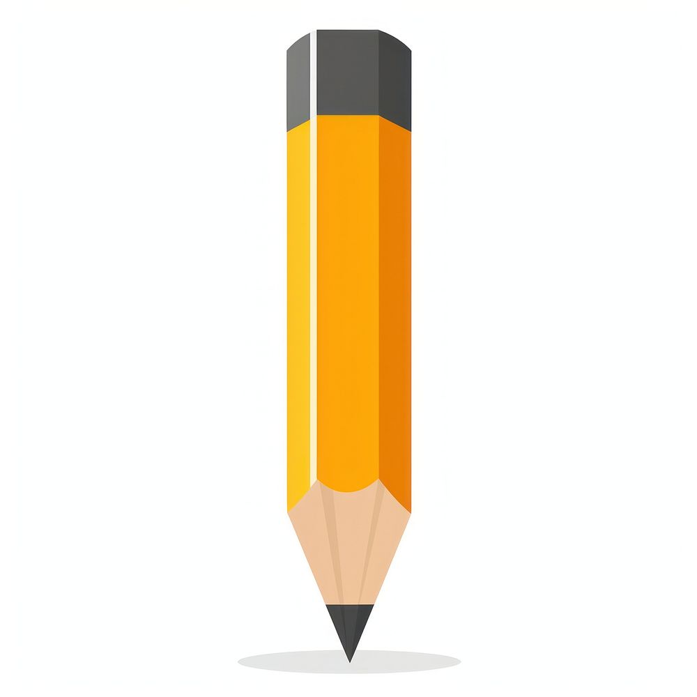 Pencil white background creativity education.