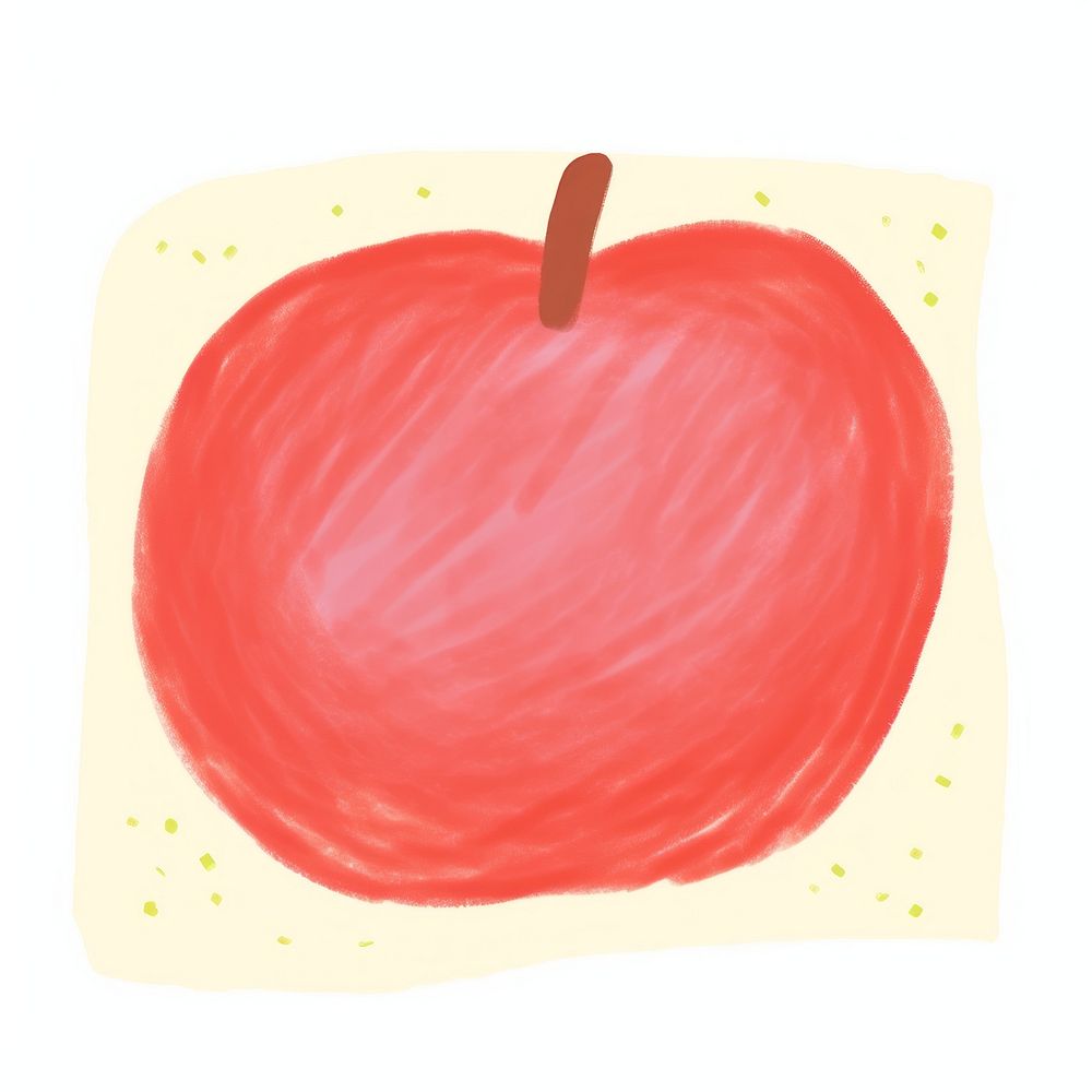 Apple painting fruit food.