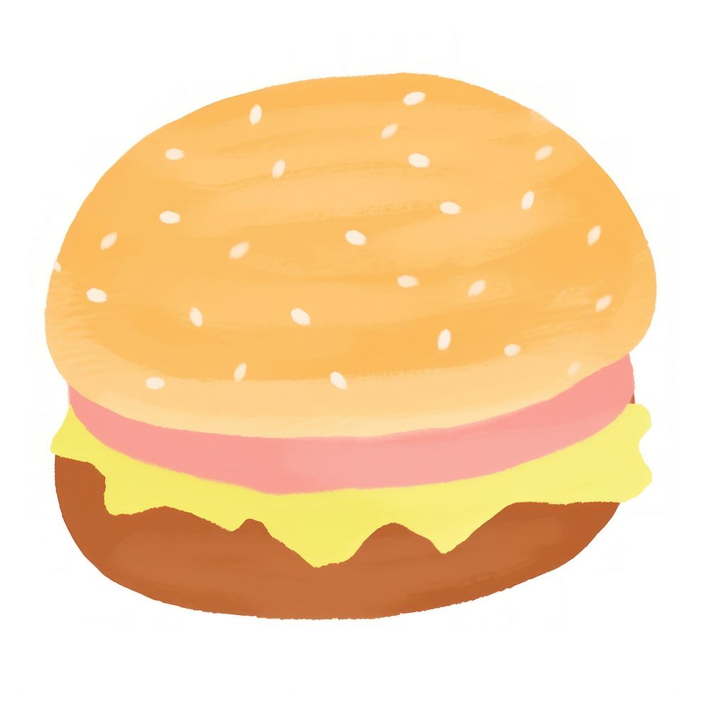 Burger dessert food hamburger.