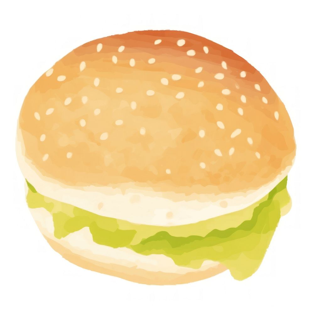Burger food white background hamburger.