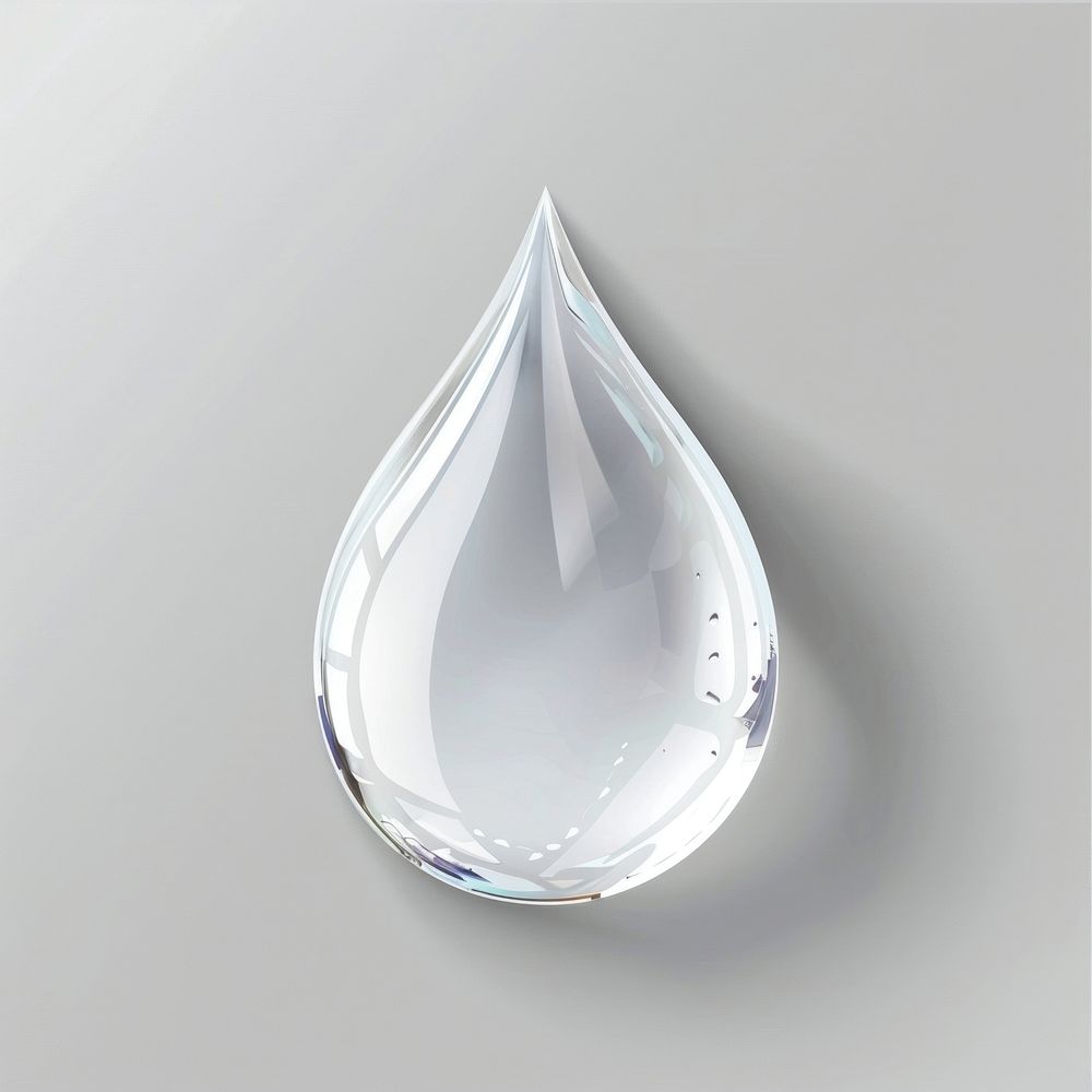 Transparent water drop simplicity fragility splashing.