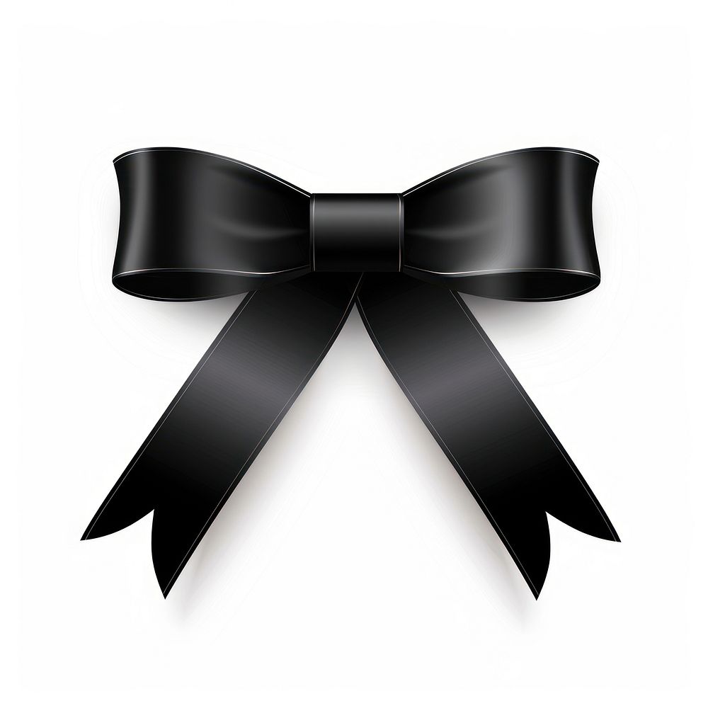 Gradient Ribbon black ribbon white background celebration.
