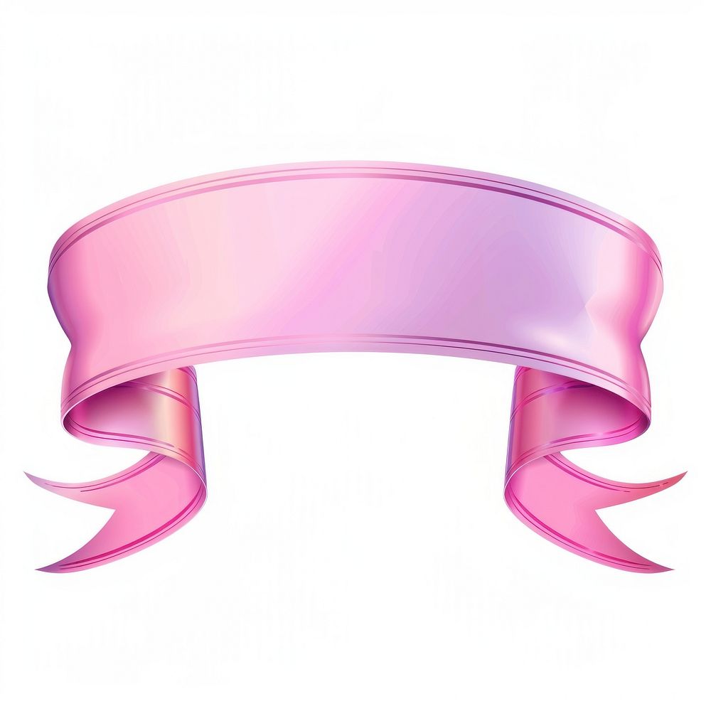 Gradient Ribbon pink gliter ribbon white background celebration.