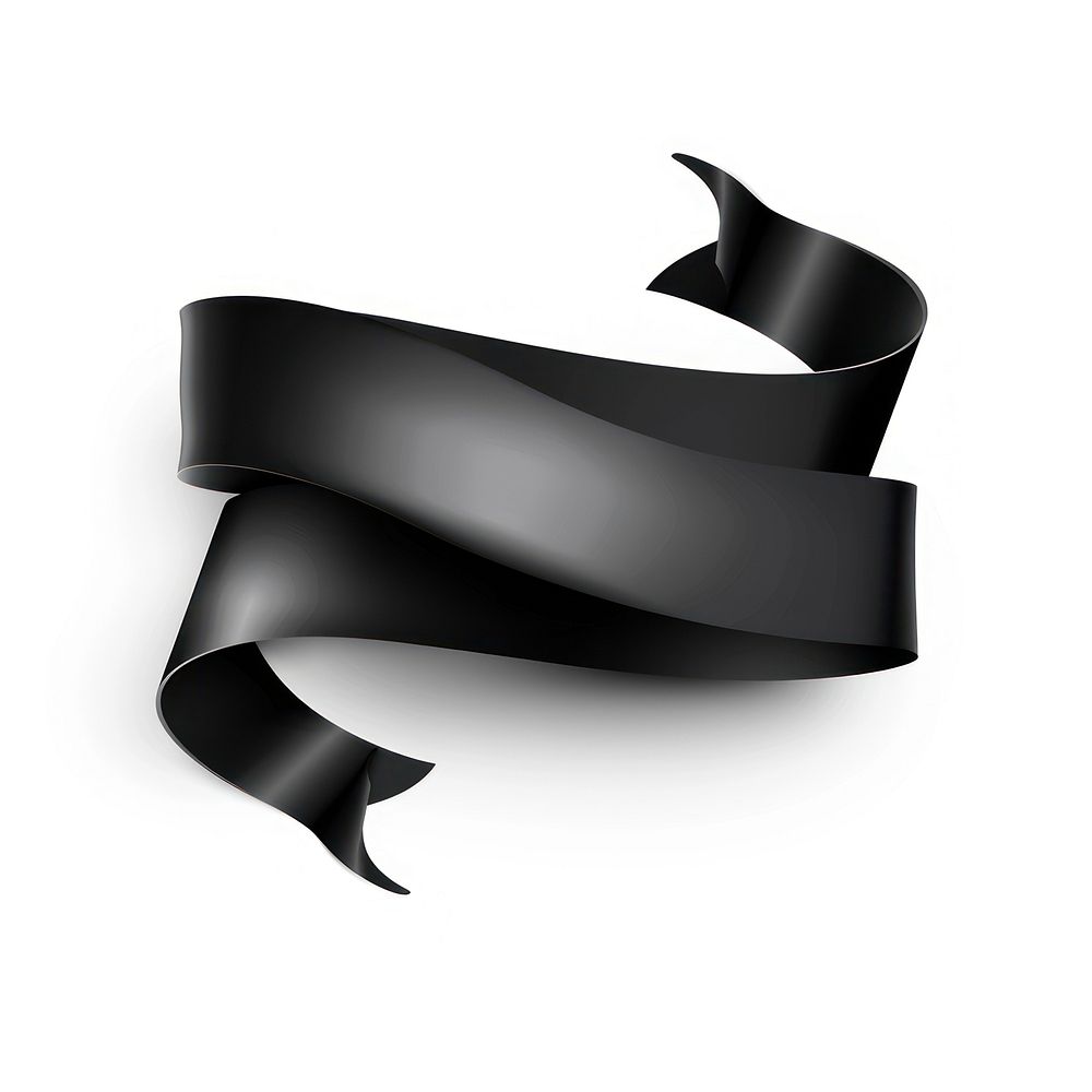 Gradient Ribbon black and white white background accessories accessory.