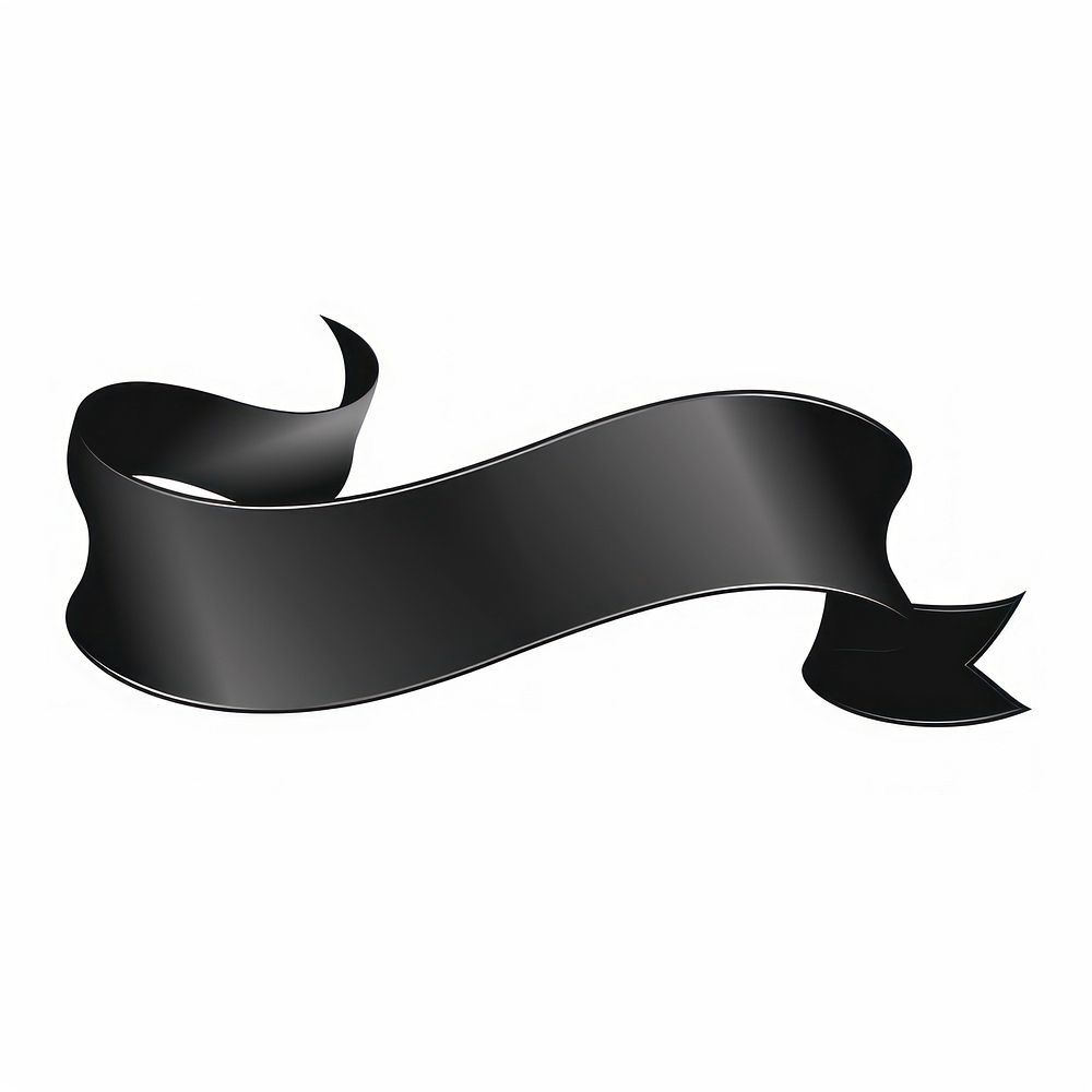 Gradient Ribbon black and white white background monochrome moustache.