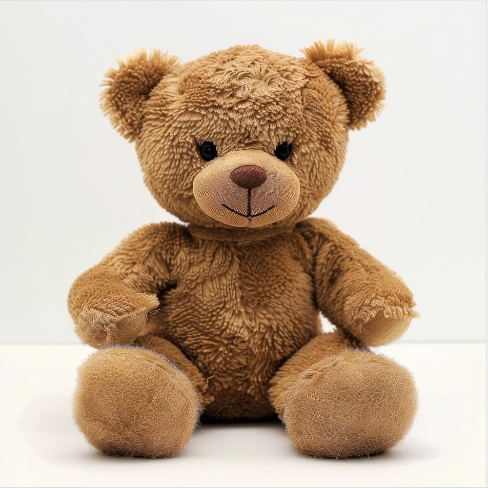 Brown bear doll toy representation relaxation.