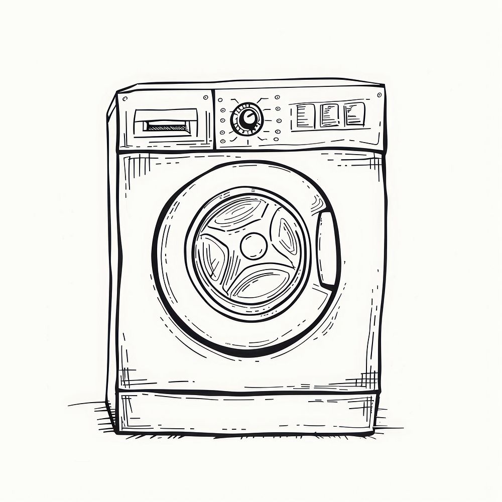Washing machine doodle appliance dryer technology.