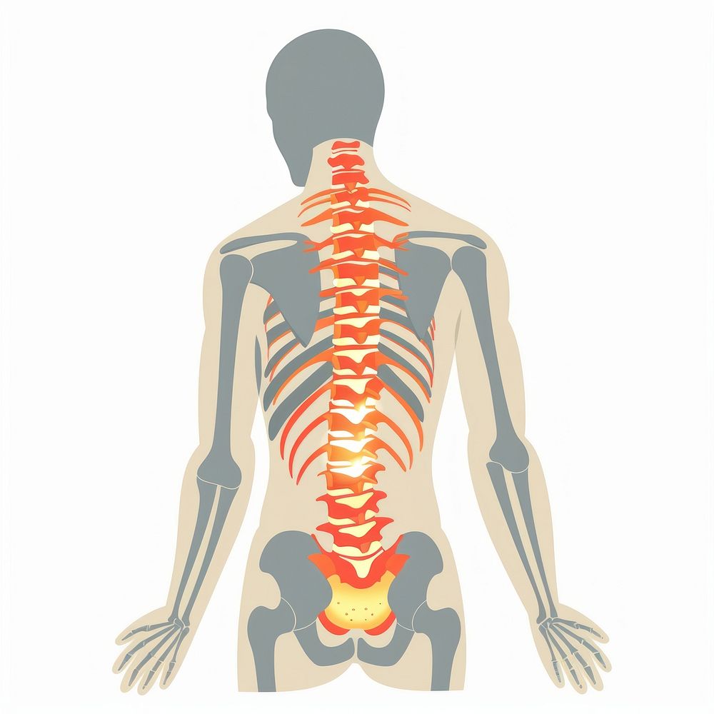 Back pain icon anatomy adult torso.